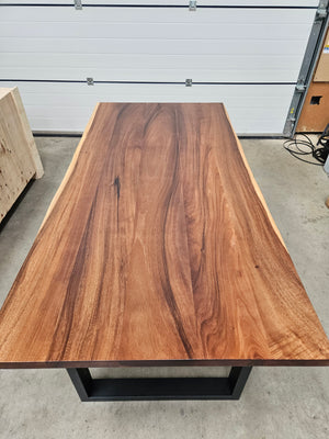 Solid Live Edge Plank Walnut Dining Table 180x90cm