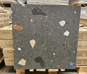 Terrazzo Anthracite Matt 59x59