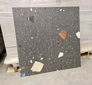 Terrazzo Anthracite Matt 59x59